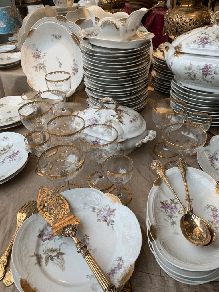 Service à café en porcelaine Saxe - vendu • Les Tables d'Eva