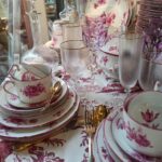 art de la table service à thé porcelaine faïence ancien antique vintage décore porcelaine de Limoges France