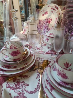 art of the table tea service porcelain earthenware old antique vintage decor porcelain by Limoges France
